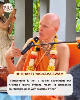 Varnasrama is not a social Experiment