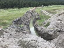 More water in trench