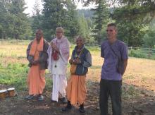 Eco Village workers at Go Puja