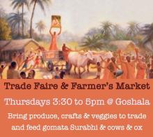 Sign for Weekly Trade Faire in Saranagati Village